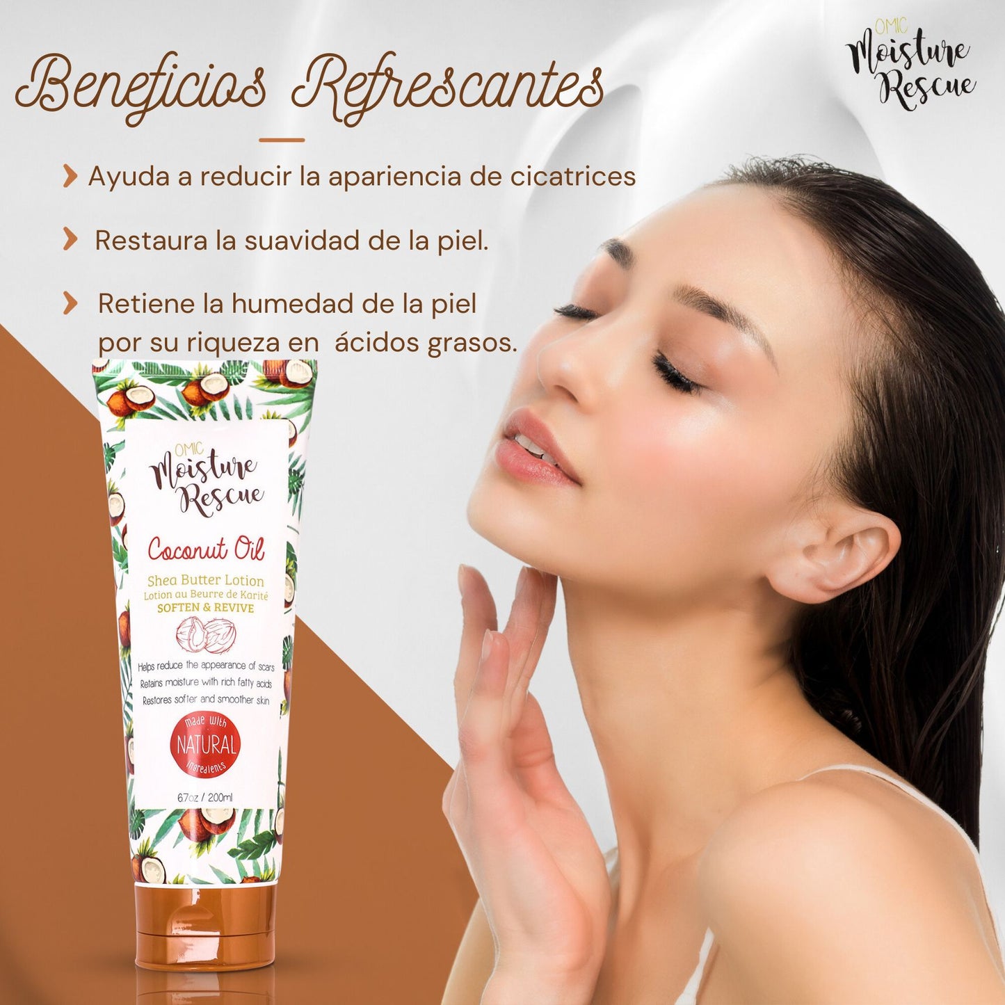 Crema Corporal Organica Para Piel muy seca Anti Estrías -hidratante Maxima y Nutritiva para la piel - Con Manteca De Karité Y Aceite De Coco 200ml