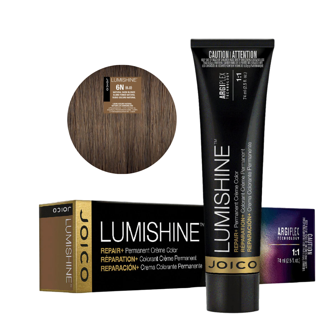Tinte 6N Para Cabello Permanente Luimishine Joico + Peroxido Decolorante 74ml