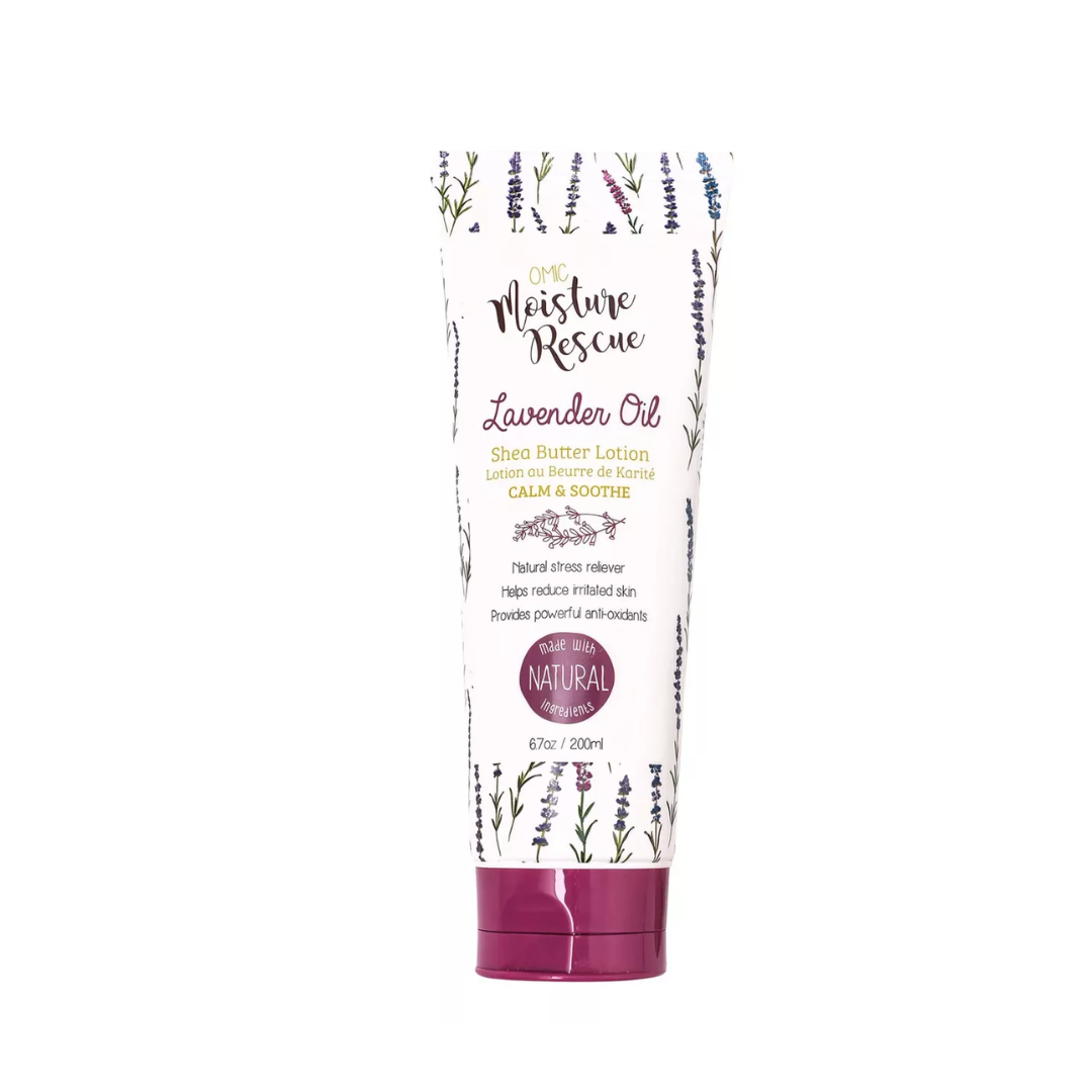 Crema Corporal Organica Omic Con Manteca De Karité Y Aceite De Lavanda ingredientes Naturales trata Sequedad E Irritaciones 200ml