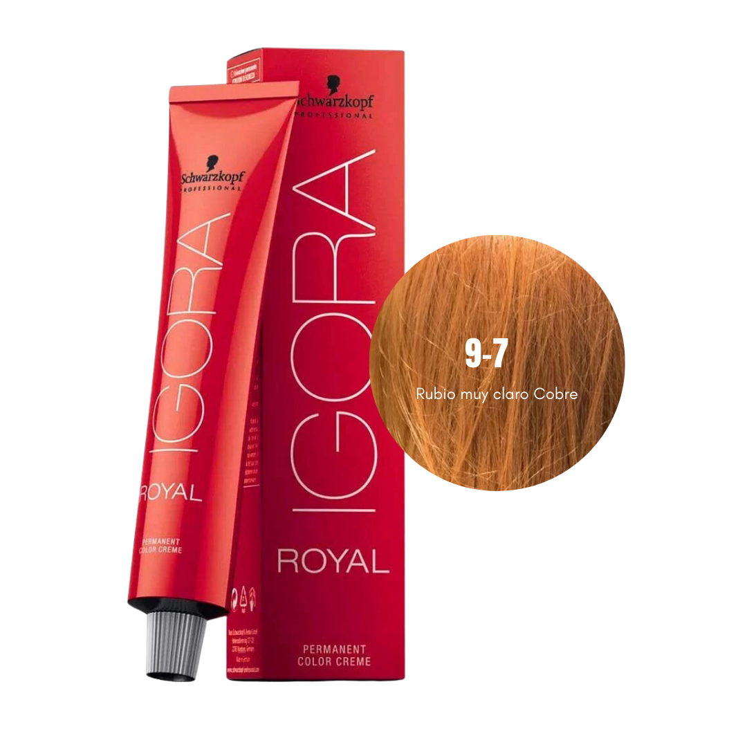 Tinte Para Cabello Igora 9-7 + Peróxido Decolorante Schwarzkopf 60ml