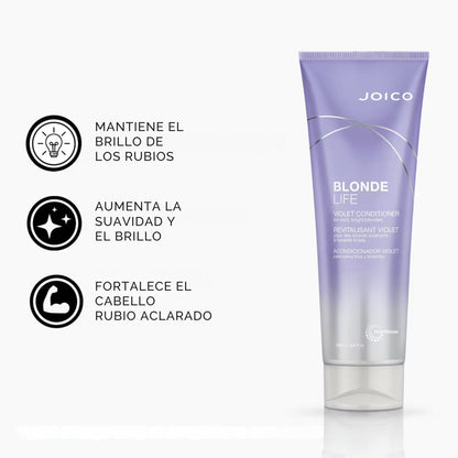 Acondicionador Blonde Life Violet Cabello Rubio Joico 250 Ml