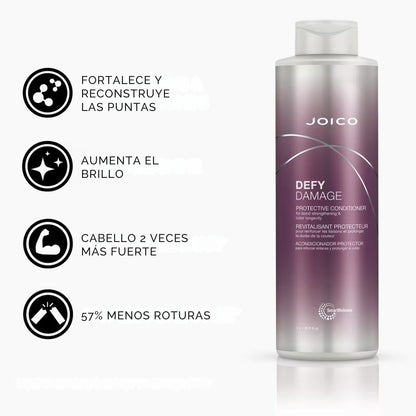 Joico Defy Damage Duo Shampoo Acondicionador Repara Maltrato