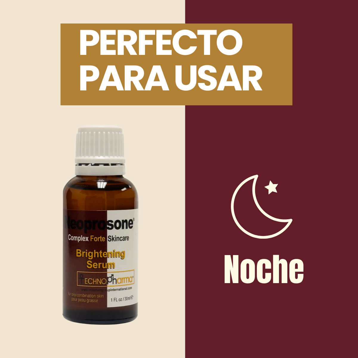 Serum Express Neoprosone Aclara Anti Manchas Technopharma Vitamina C Despigmentante Ácido Hialurónico Niacinamida Iluminador Hidratante Para Melasma Marcas Acné Antiedad 30ml