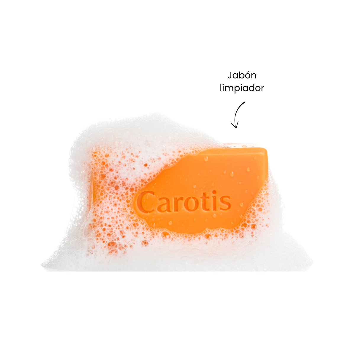 Carotis Skin Active Limpiador Facial Express Aclara Antimanchas con Vitamina C + Extracto Zanahoria + Vitamina Aclarante Despigmentante Blanqueador Piel Mixta Jabon Kojie San Acido Kojico 80gr