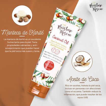 Crema Corporal Organica Para Piel muy seca Anti Estrías -hidratante Maxima y  Nutritiva para la piel - Con Manteca De Karité Y Aceite De Coco 200ml