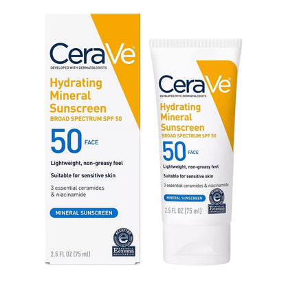 Cerave Mineral De Protección Solar Hidratante Spf50 Rostro