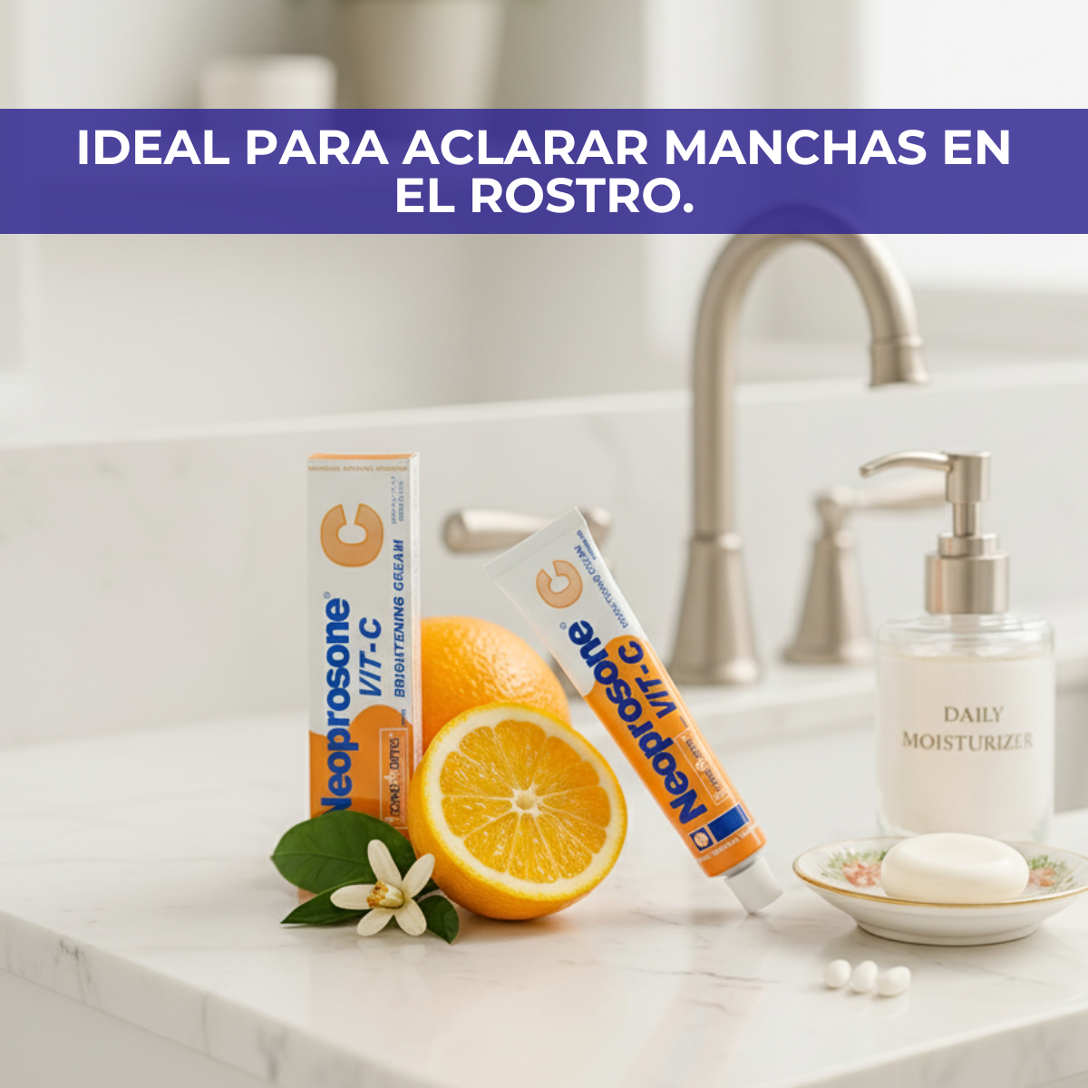 Crema Vitamina C En Gel Neoprosone Despigmentante Aclarante Antimanchas - Con Vitamina C Alfa Arbutina -cuidado De La Piel - 30 Ml