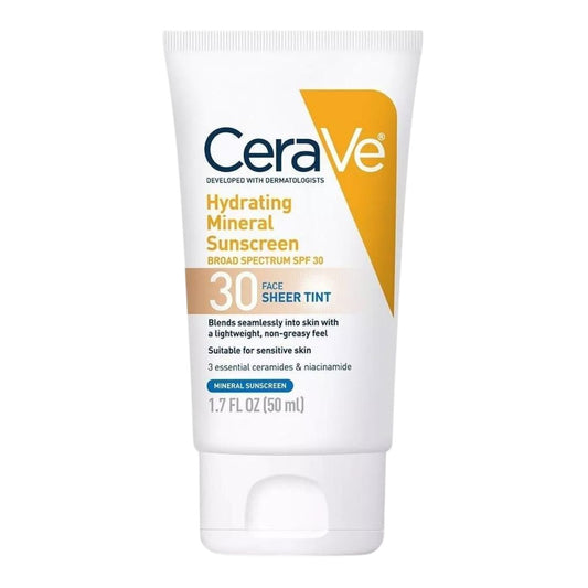 Cerave Hydrating Sunscreen Face Sheer Tint Spf 30 Pms Cv9