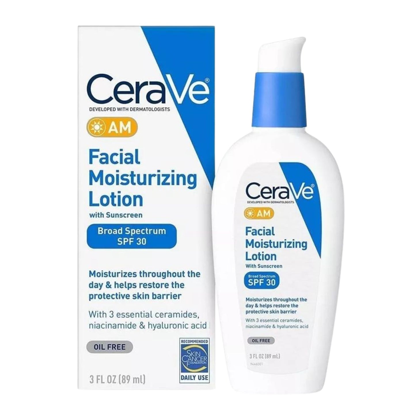 Cerave Am Loción Hidratante Facial Sin Aceite Spf 30