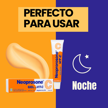Crema Vitamina C En Gel Neoprosone Despigmentante Aclarante Antimanchas - Con Vitamina C Alfa Arbutina -cuidado De La Piel - 30 Ml