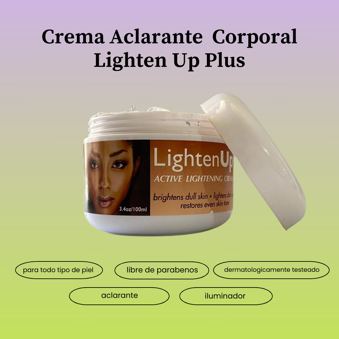 Crema Hidratante Blanqueadora Lighten Up Con Ácido Kójico Para Reducir Manchas Corporales Y Faciales - Ideal Para Áreas Sensibles Íntimas Axilas Y Rostro 100ml