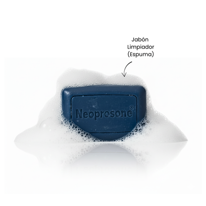 Limpiador Aclarante y Antibacteriano Neoprosone - Rostro y cuerpo - con Ácido Kójico Koji San y Niacinamida - Hidratante - Antimanchas AntiAcne, Borra Cicratices melasma Controla Grasa Jabon 80gr