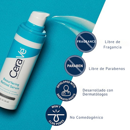 Serum Cerave Retinol Anti Marcas Con 3 Ceramidas 30ml Tipo De Piel Grasa