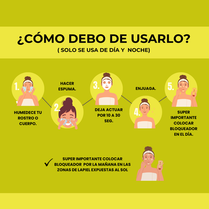 Jabón Facial Neoprosone Acido Hiauluronico Vitamina B3 Hidratante Anti-imperfecciones Con Vitamina C Jabón Citrico Aclarante 80g Piel Radiante Anti Manchas Despigmentante Iluminador Piel Sensible