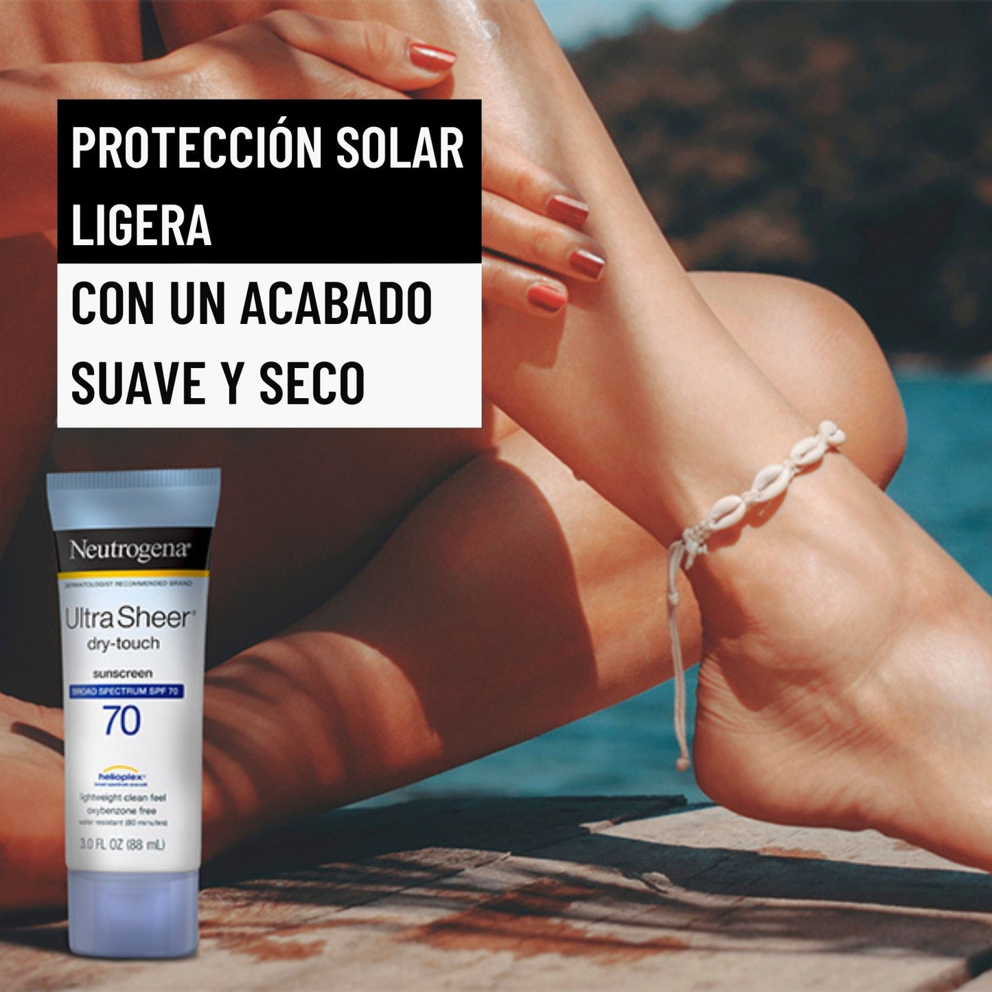 Protector solar Corporal Neutrogena Ultra Sheer FPS 70 88 ml