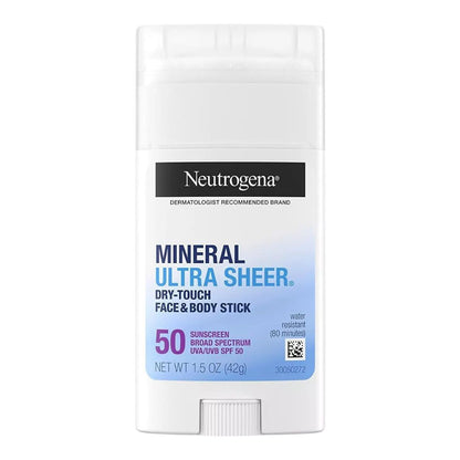 Neutrogena Mineral Ultra Sheer 50+ Barra Proteccion Solar