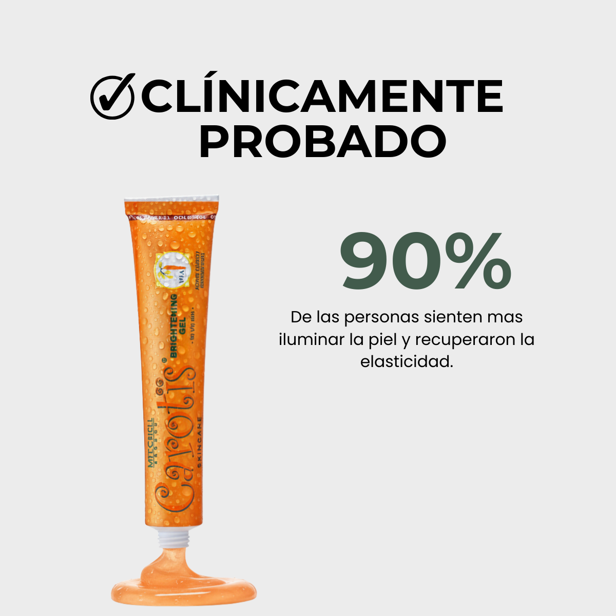 Carotis Skin Active Gel De Ojos Express Aclara con Vitamina C Niacinamida Y Cafeína Reduce Ojeras Para Todo El Rostro Cuidado Facial, Hidratante, Antiimperfecciones, Aceite De Zanahoria Despigmentante