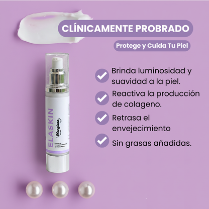 Crema Hidratante Facial Con Colágeno Y Elastina - Manglara Elaskin- Antiedad- Anti- Rugosidades- Anti Envejecimiento - Hidratacion Profunda Para Luminosidad Suavidad - Todo Tipo De Piel - 50ml