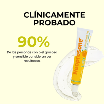Neoprosone Skin Active Gel Hidratante Matificante Antiimperfecciones con Vitamina C Ácido Salicílico y Niacinamida sin hidroquinona aclarante quita manchas piel sensible iluminador rostro skincare 30G