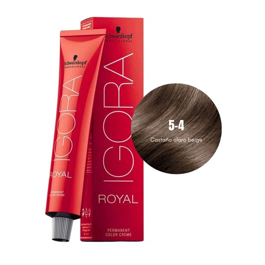 Tinte Para Cabello Igora 5-4 + Peróxido Decolorante Schwarzkopf 60ml