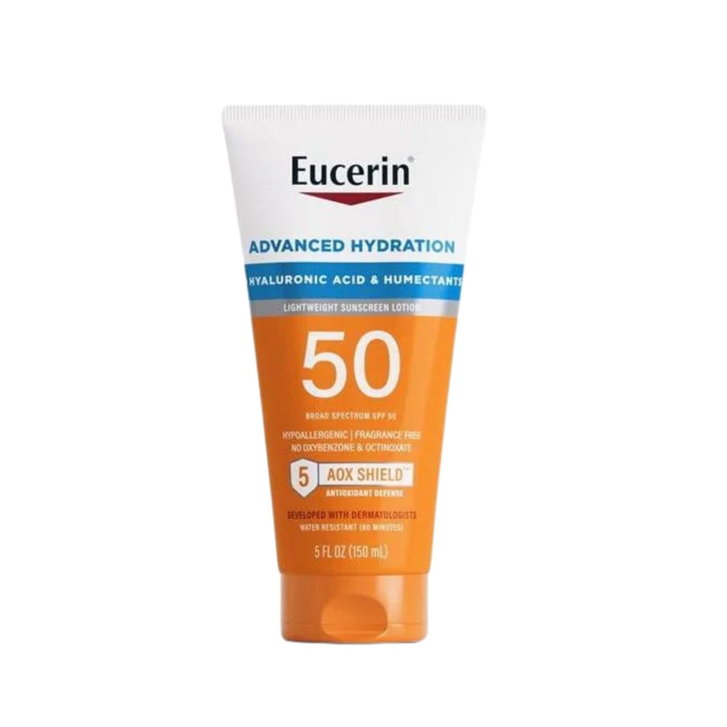 Eucerin Sun Advanced Hydration Spf 50 Sunscreen Lotion, 5 Oz