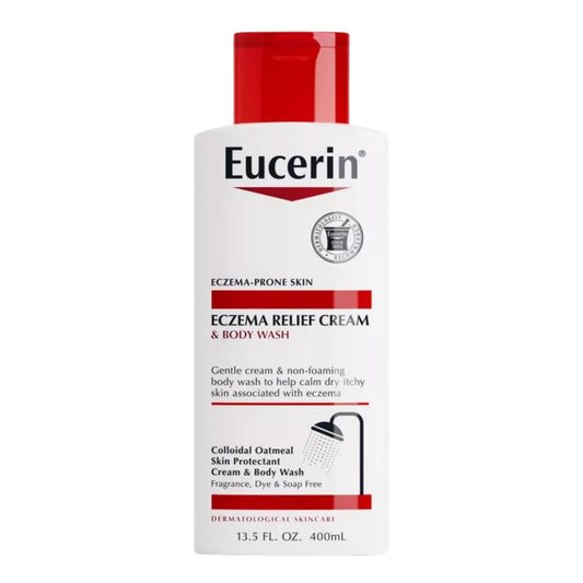 Eucerin Limpiador Jabón Corporal En Crema Para El Alivio Del Eczema, Alivia, Protege E Hidrata 400 Ml