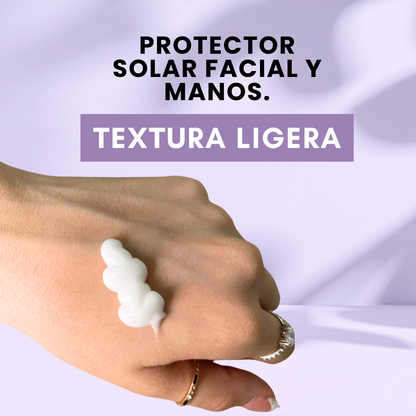 Bloqueador Protector Solar Mineral Facial en Gel SPF 50 Manglara Uso Diario Hidratante Todo Tipo de Piel No Grasoso 50ml