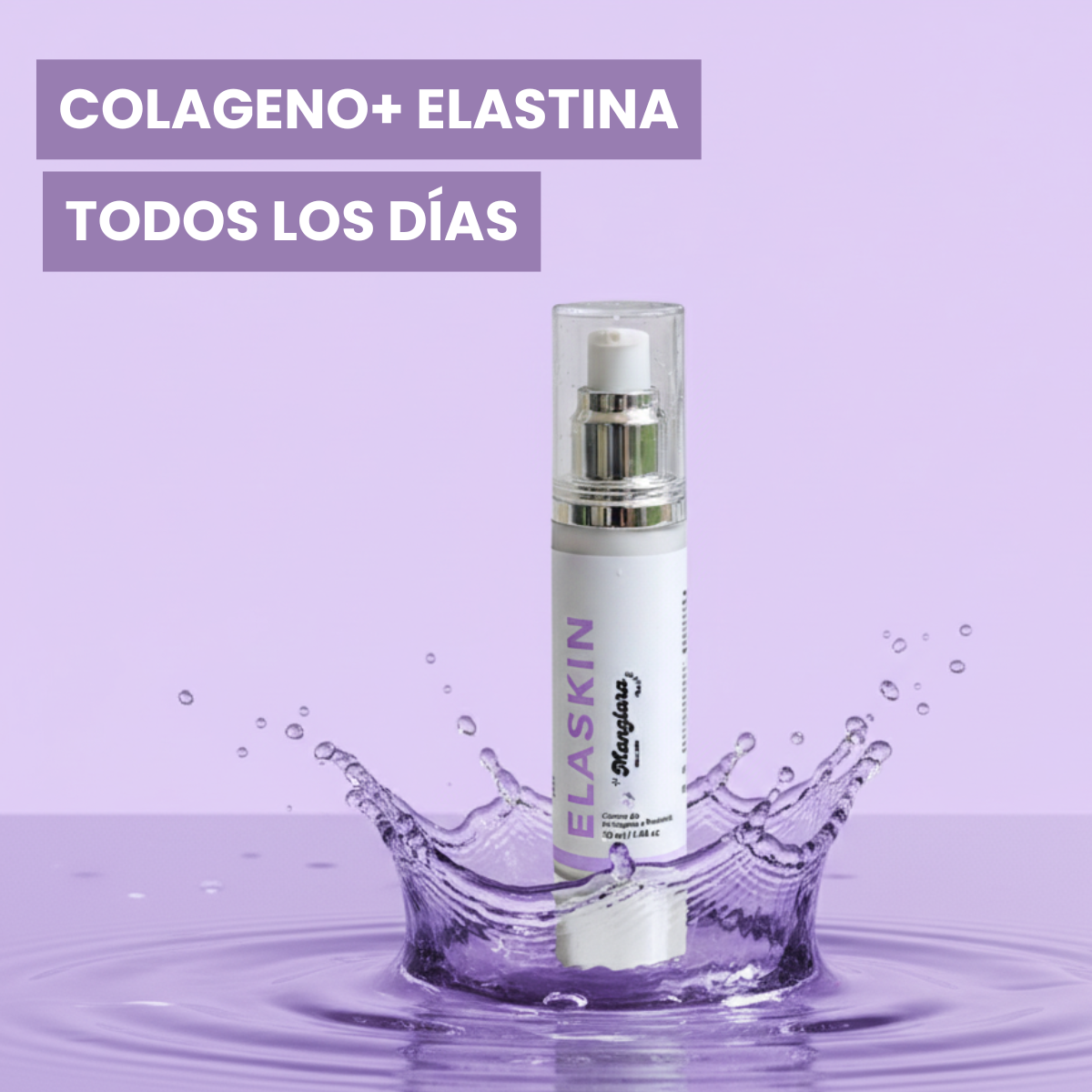 Crema Hidratante Facial Con Colágeno Y Elastina - Manglara Elaskin- Antiedad- Anti- Rugosidades- Anti Envejecimiento - Hidratacion Profunda Para Luminosidad Suavidad - Todo Tipo De Piel - 50ml