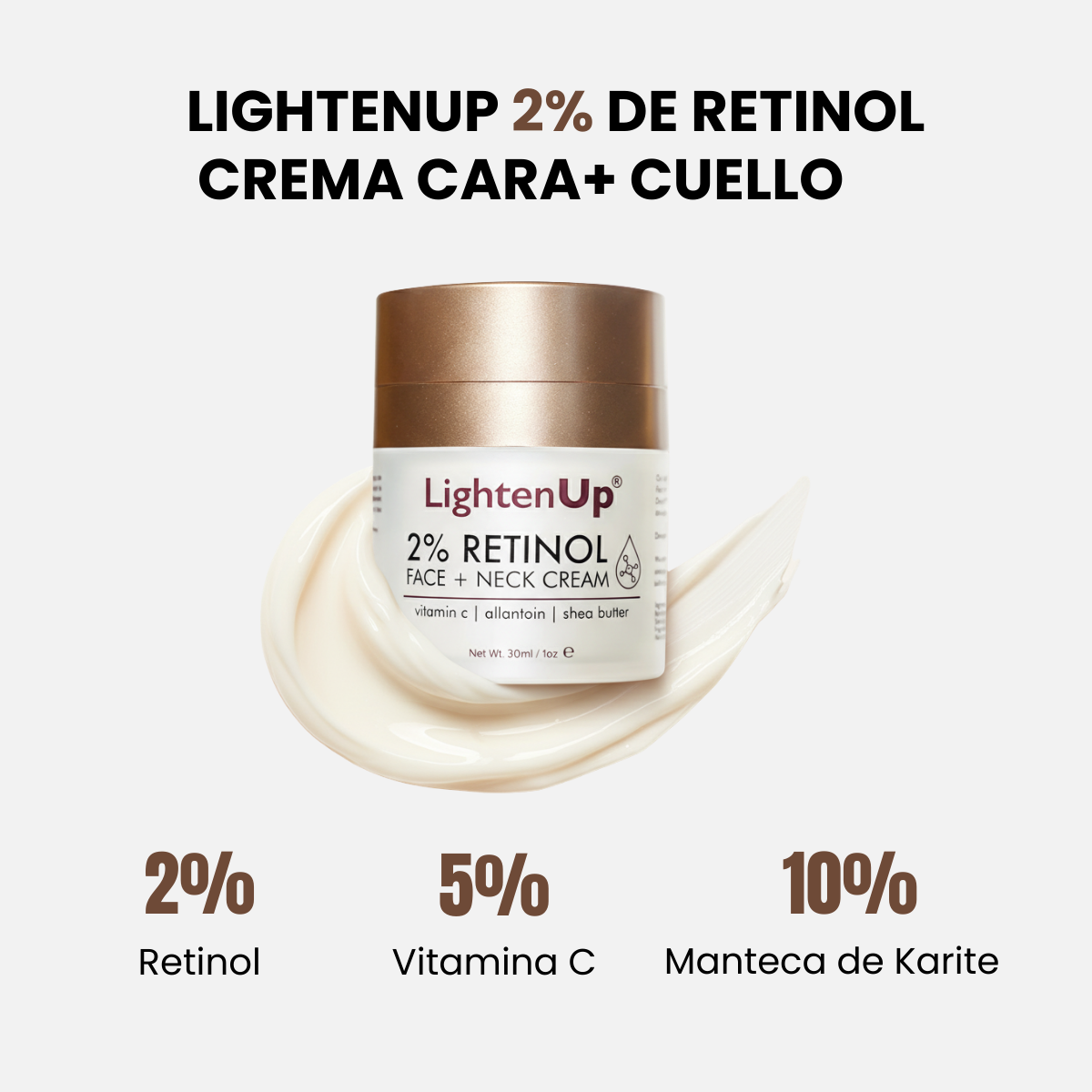 Lightenup crema Facial y Cuello Antiarrugas 30ml