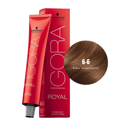 Tinte Para Cabello Igora 6-6 + Peróxido Decolorante Schwarzkopf 60ml