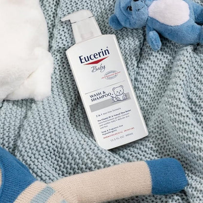 Eucerin Baby Wash & Shampoo 400ml Para Piel Sensible