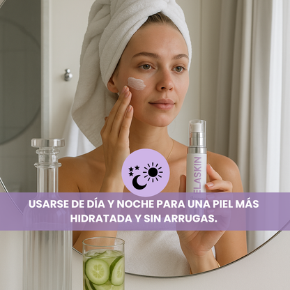 Crema Hidratante Facial Con Colágeno Y Elastina - Manglara Elaskin- Antiedad- Anti- Rugosidades- Anti Envejecimiento - Hidratacion Profunda Para Luminosidad Suavidad - Todo Tipo De Piel - 50ml