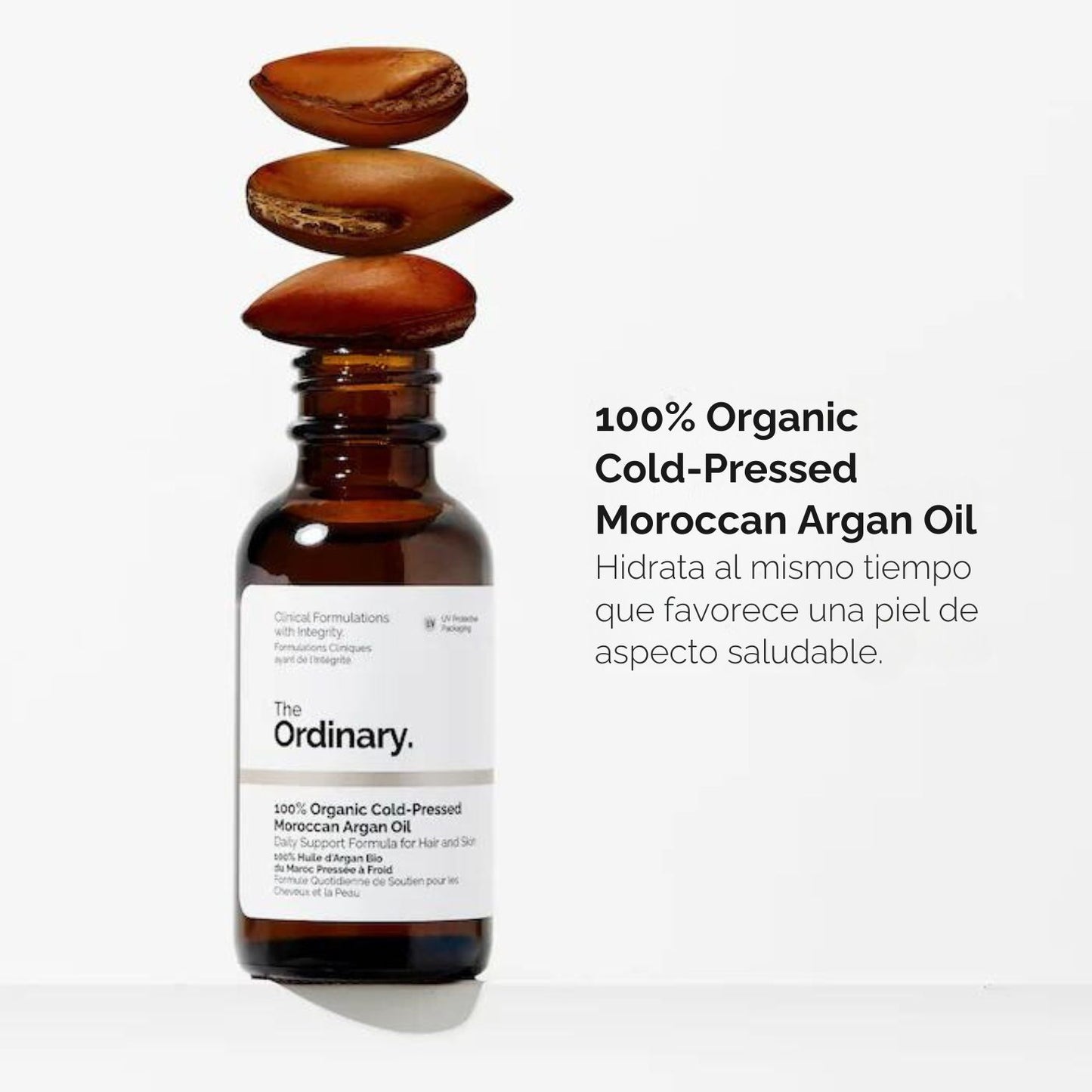 Aceite Facial Argán Marroquí 100% Puro Orgánico The Ordinary