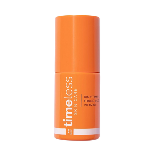 Suero facial con Vitamina C al 10% - Timeless Skin Care - con Ácido Ferúlico y Vitamina E - Para Todo tipo de piel  -30ML